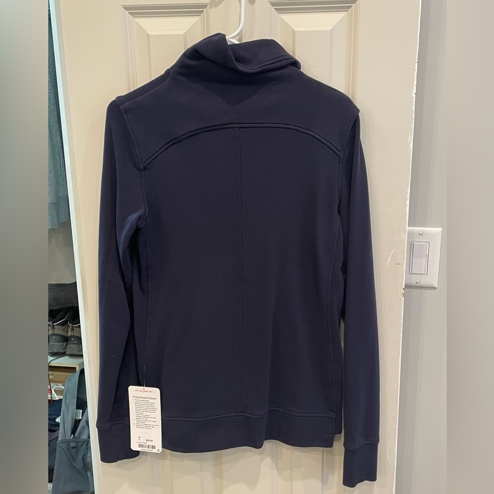Nwt New Lululemon Press Pause Pullover Midnight N… - image 2